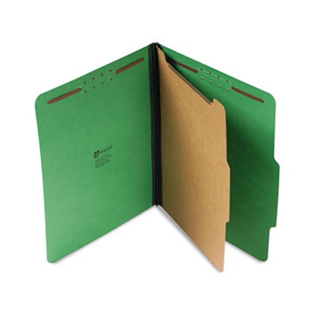Coolcrafts Pressboard Folder; Letter; Four-Section; Emerald Green; 10-Box, 10PK CO886938